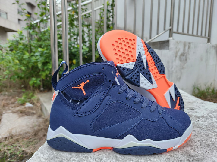 Nike Homme Basketball Chaussures Air Jordan 7 Retro Quai54 Bleu